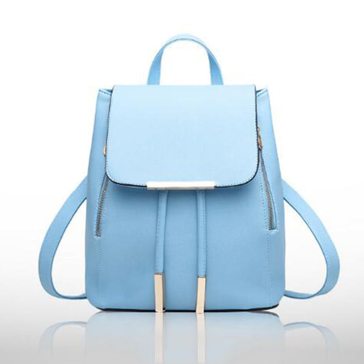 PU Leather College Style Casual Backpack For Young Ladies - Miraelia jewelry&Accessories