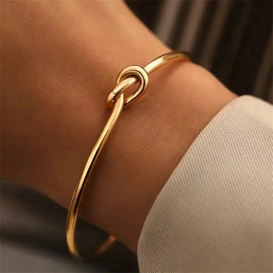 2024 New Vintage 18K Gold Plated Stainless Steel Chain Bracelet for - Miraelia jewelry&Accessories