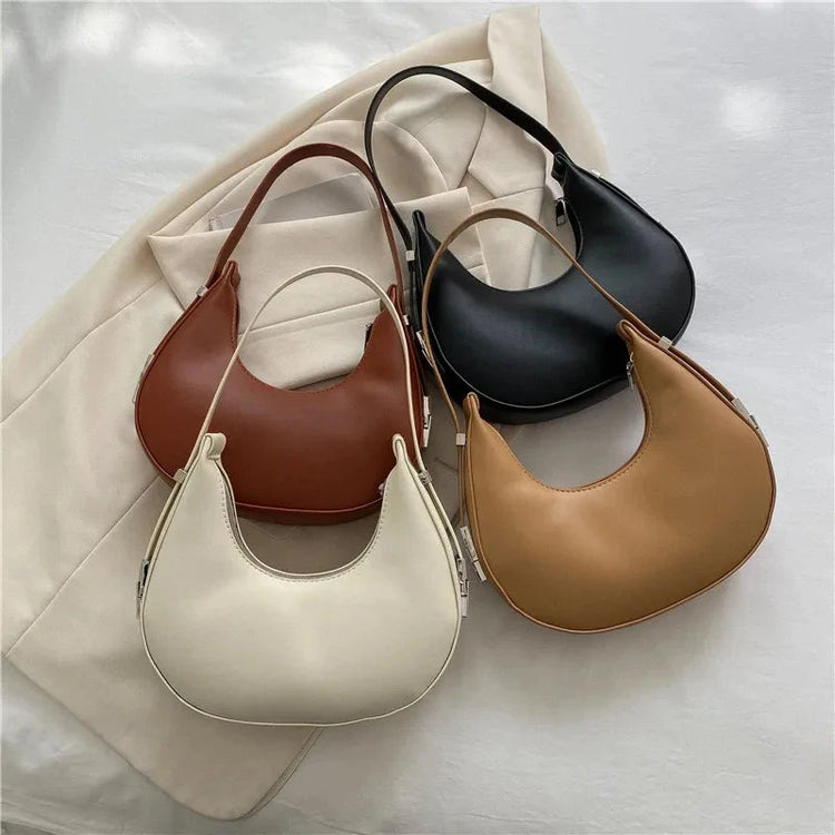 Fashion Luxury Design PU Leather Hobo Shoulder Bag Women Small Clutch - Miraelia jewelry&Accessories