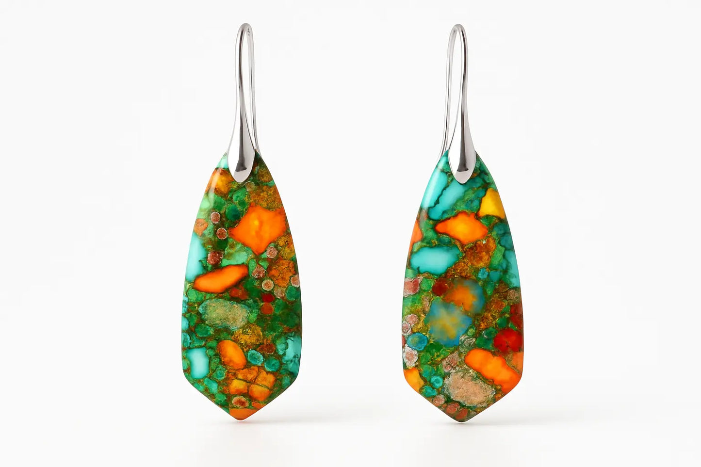 Imperial Jasper Oasis Earrings - Miraelia jewelry&Accessories