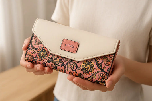 Fashion Women Leather Envelope Clutch Wallet Long Card Holder Purse - Miraelia jewelry&Accessories