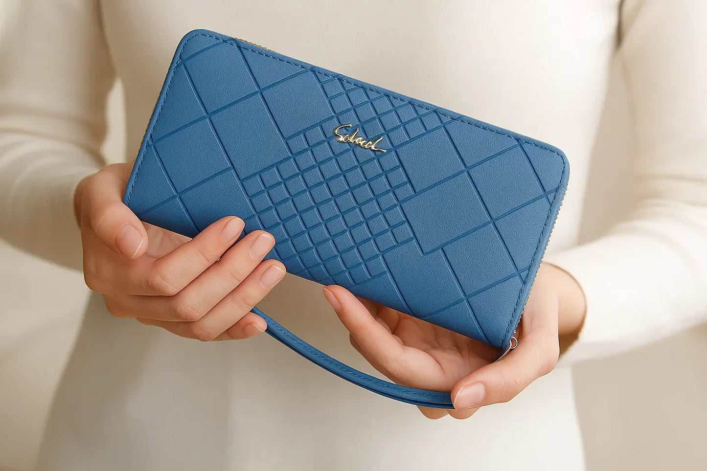 Zipper Money Coin Purse Women Card Holder Long PU Leather Clutch - Miraelia jewelry&Accessories