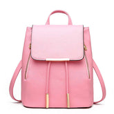 PU Leather College Style Casual Backpack For Young Ladies - Miraelia jewelry&Accessories