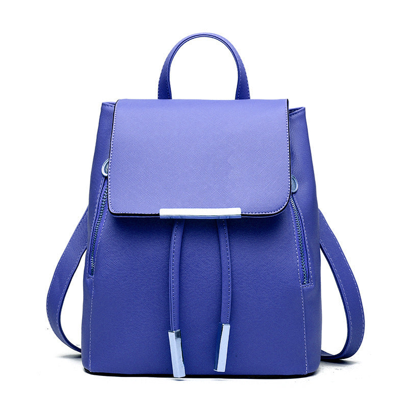 PU Leather College Style Casual Backpack For Young Ladies - Miraelia jewelry&Accessories