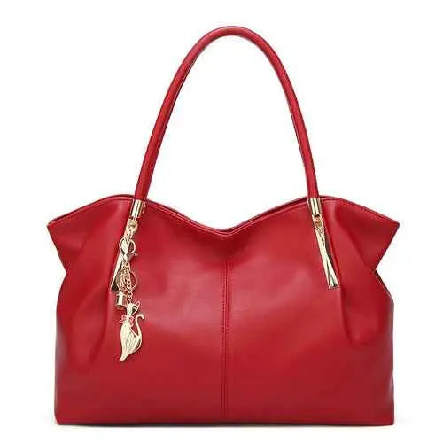 Women's Large Leather Shoulder Tote Bag - Stylish & Durable | Miraelia - Miraelia jewelry&Accessories