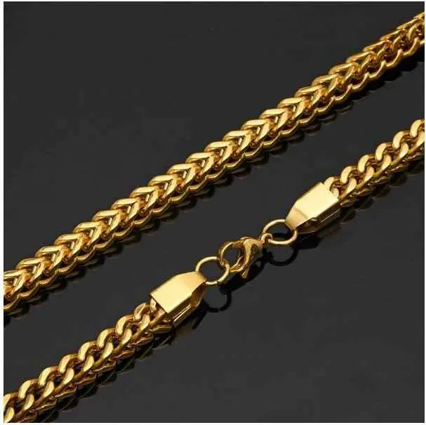 DIEHARD 5mm Steel Franco Chain - 24" 30" | Gold & Silver Plating | Hip Hop - Miraelia jewelry&Accessories