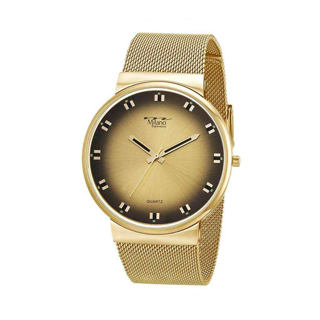 Urbana Gold Mesh Watch - Elegant Women&