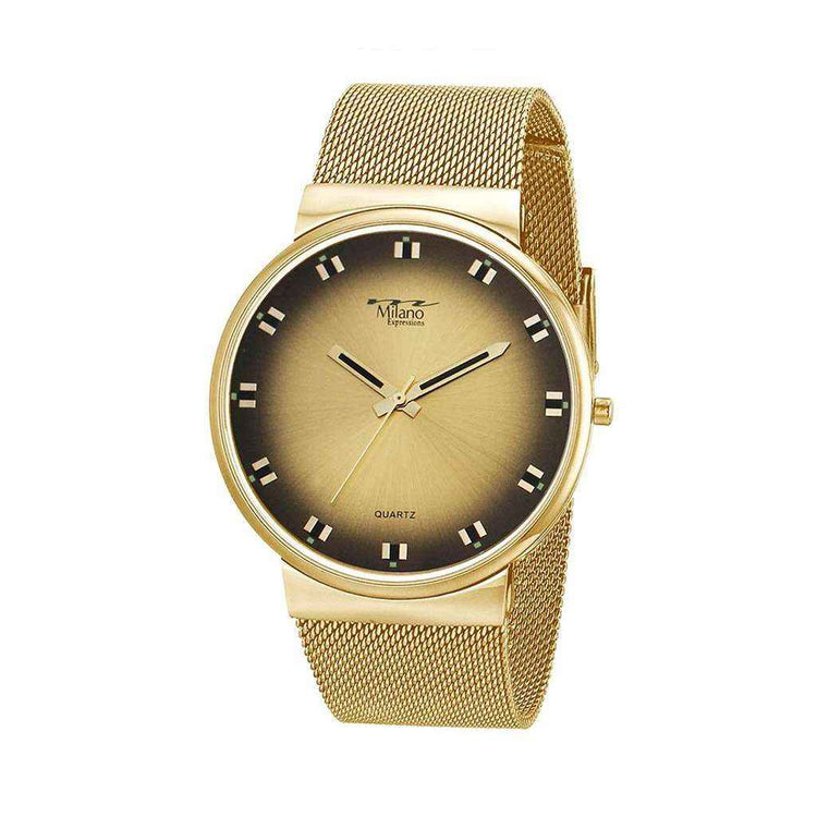 Urbana Gold Mesh Watch - Elegant Women&