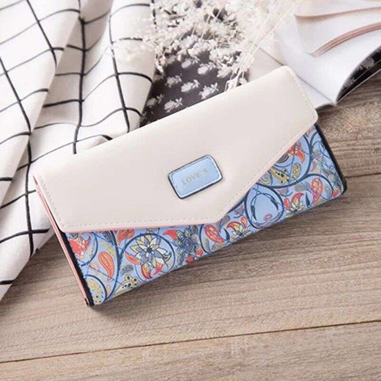 Fashion Women Leather Envelope Clutch Wallet Long Card Holder Purse - Miraelia jewelry&Accessories