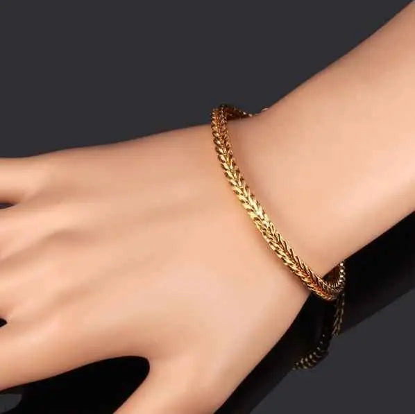 DIEHARD 5mm Steel Franco Chain - 24" 30" | Gold & Silver Plating | Hip Hop - Miraelia jewelry&Accessories