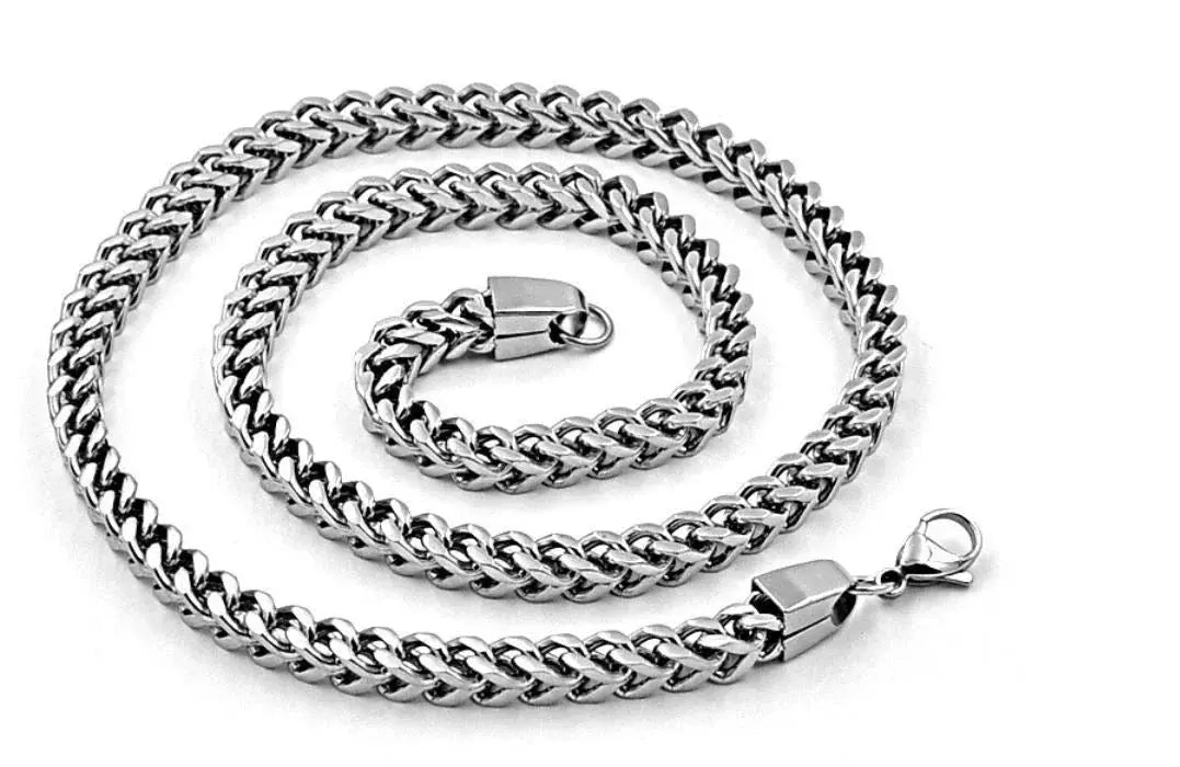 DIEHARD 5mm Steel Franco Chain - 24" 30" | Gold & Silver Plating | Hip Hop - Miraelia jewelry&Accessories