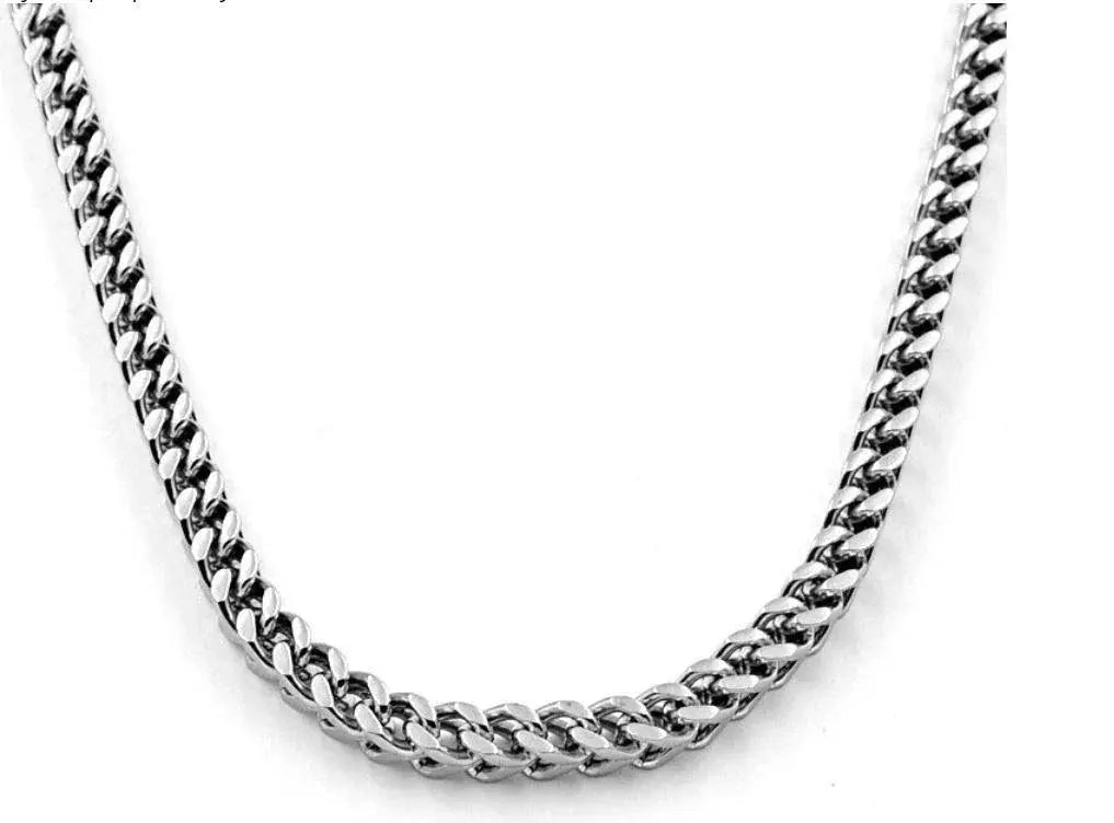 DIEHARD 5mm Steel Franco Chain - 24" 30" | Gold & Silver Plating | Hip Hop - Miraelia jewelry&Accessories