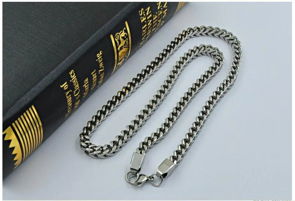 DIEHARD 5mm Steel Franco Chain - 24" 30" | Gold & Silver Plating | Hip Hop - Miraelia jewelry&Accessories