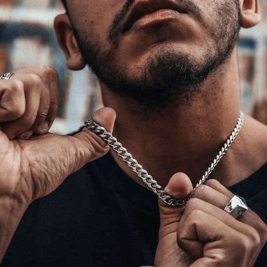 Basic Punk Stainless Steel 3,5,7mm Curb Cuban Necklaces For Men Women - Miraelia jewelry&Accessories