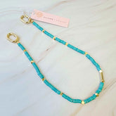 Turquoise Golden Edge Bag Charm - Multi-Purpose Accessory | Miraelia - Miraelia jewelry&Accessories