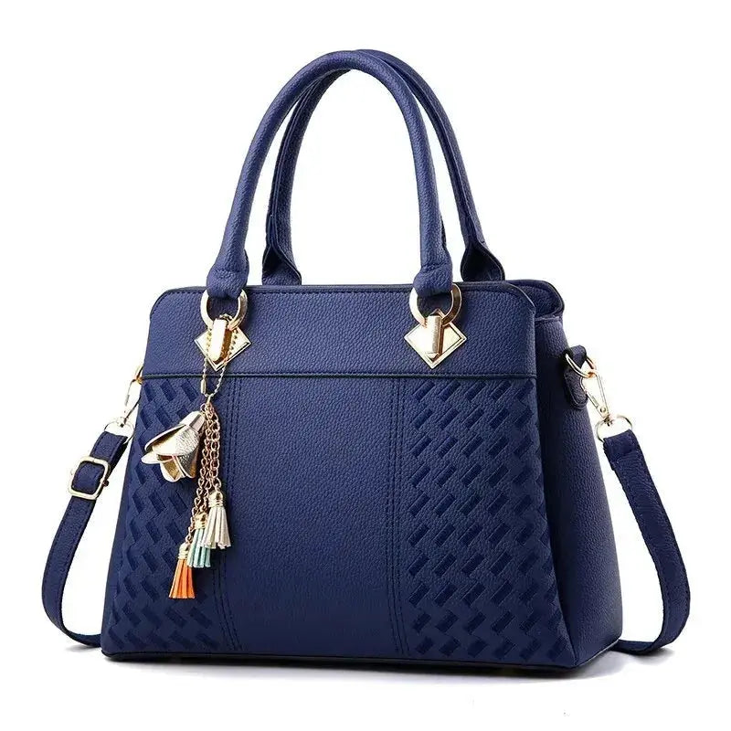 Luxury Handbag Women Crossbody Bag with Tassel Hanging Large Capacity - Miraelia jewelry&Accessories