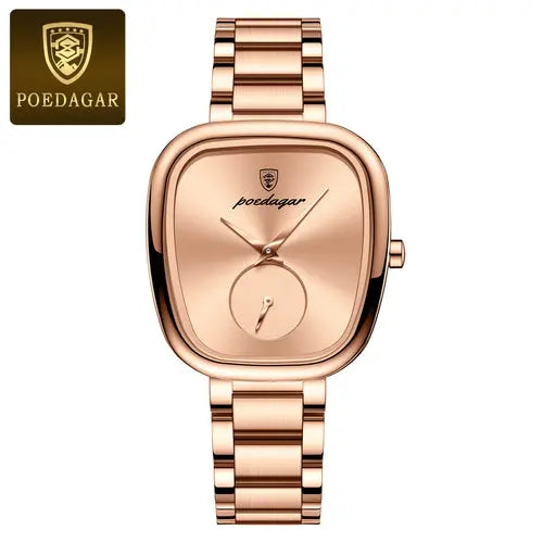 POEDAGAR Luxury Elegant Watch For Woman Waterproof Stainless Steel - Miraelia jewelry&Accessories