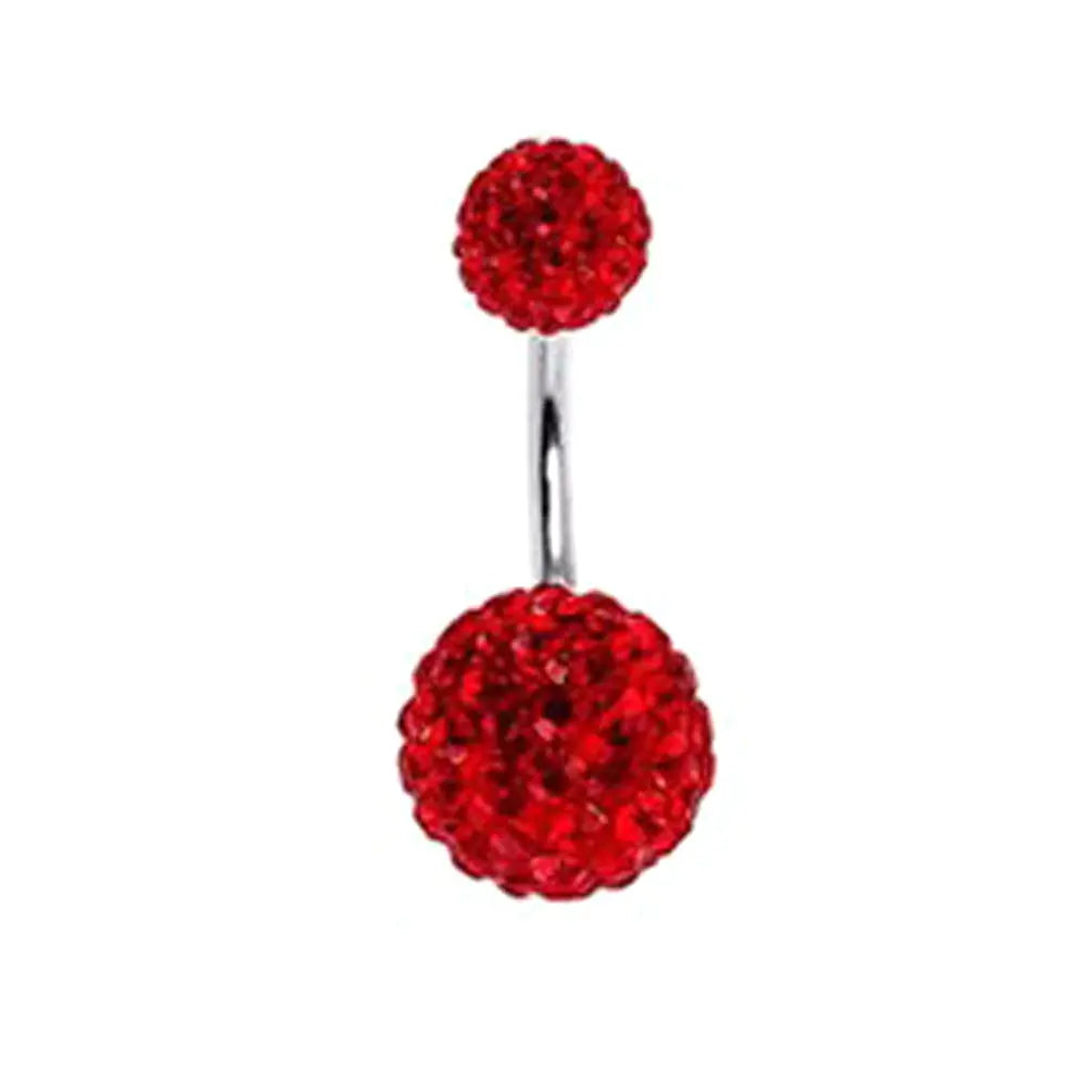 316L Surgical Steel Belly Button Ring - Crystal Piercing Jewelry Miraelia jewelry&Accessories