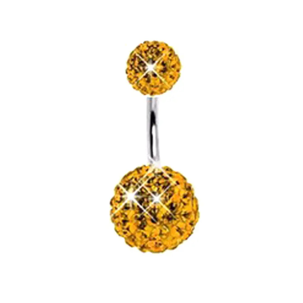 316L Surgical Steel Belly Button Ring - Crystal Piercing Jewelry Miraelia jewelry&Accessories