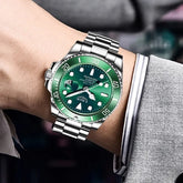 LIGE Top Brand Luxury Fashion Diver Watch Men 30ATM Waterproof Date - Miraelia jewelry&Accessories