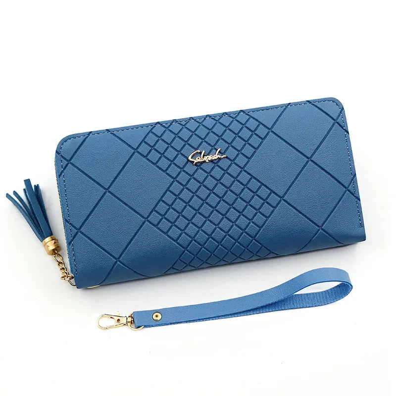 Zipper Money Coin Purse Women Card Holder Long PU Leather Clutch - Miraelia jewelry&Accessories