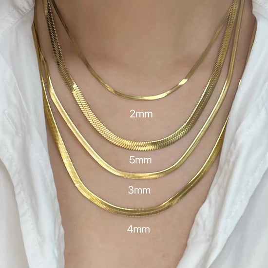 Minimalist Unisex Snake Chain Choker - Stainless Steel Necklace - Miraelia jewelry&Accessories