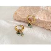 18K Gold Plated Vintage Hoop Earrings for Women - Stainless Steel - Miraelia jewelry&Accessories