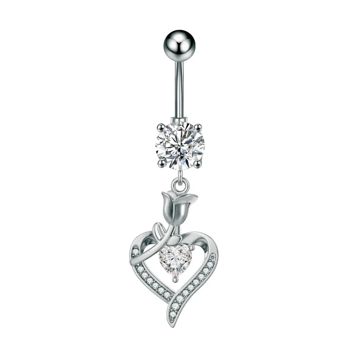 Belly Clicker Butterfly Heart Miraelia jewelry&Accessories