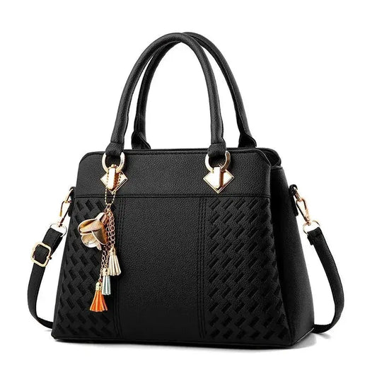 Luxury Handbag Women Crossbody Bag with Tassel Hanging Large Capacity - Miraelia jewelry&Accessories