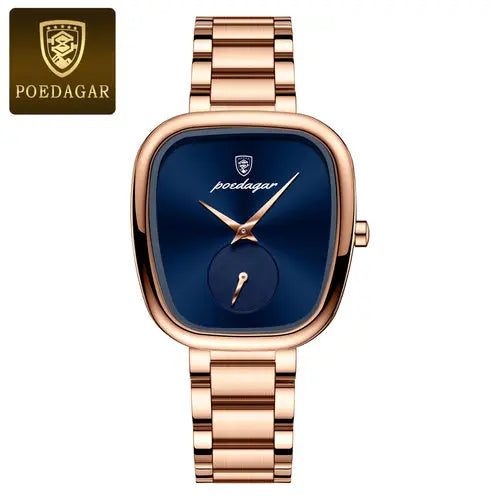 POEDAGAR Luxury Elegant Watch For Woman Waterproof Stainless Steel - Miraelia jewelry&Accessories