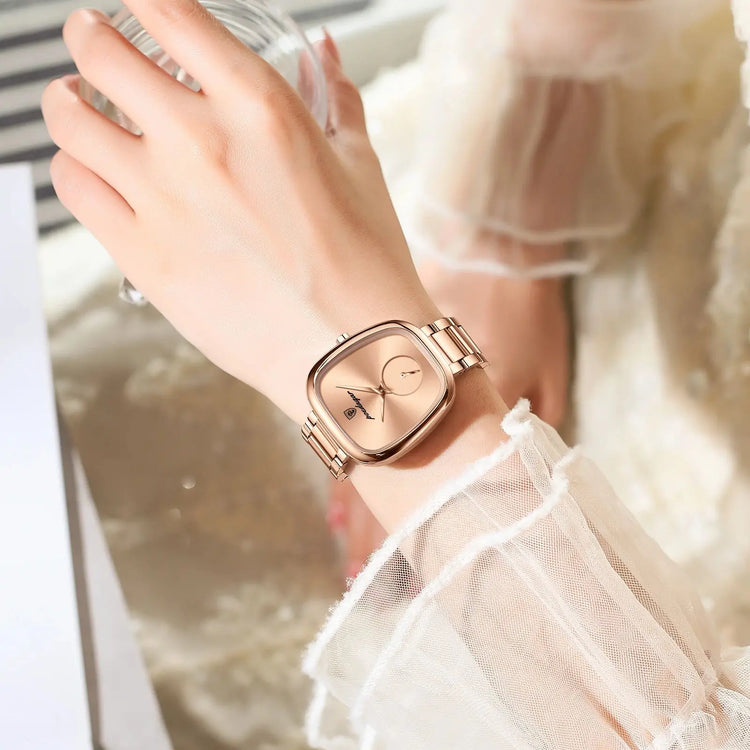POEDAGAR Luxury Elegant Watch For Woman Waterproof Stainless Steel - Miraelia jewelry&Accessories
