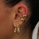 Thick Design 316L Stainless Steel PVD Hypoallergenic Earcuff - Miraelia jewelry&Accessories
