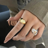Retro Y2K Heart Ring - Unisex Stainless Steel - Miraelia jewelry&Accessories