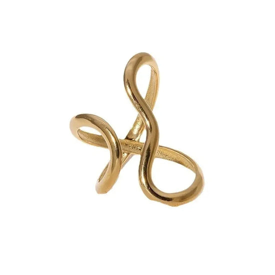 Waterproof Open Ring - Stainless Steel with Personality Charms - Miraelia jewelry&Accessories