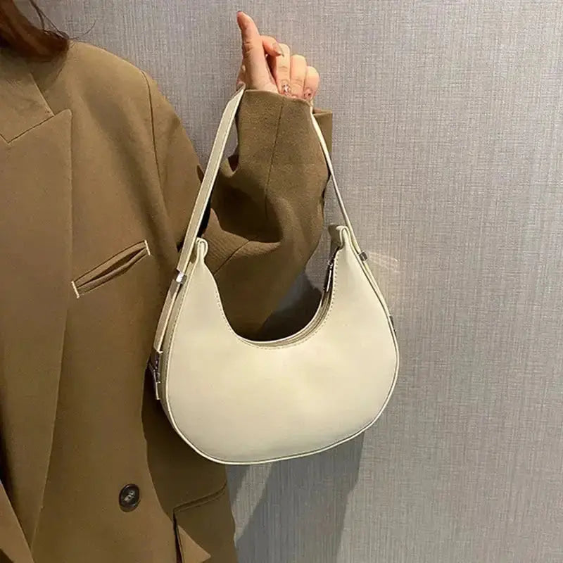 Fashion Luxury Design PU Leather Hobo Shoulder Bag Women Small Clutch - Miraelia jewelry&Accessories