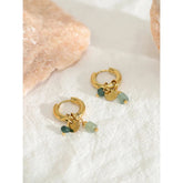 18K Gold Plated Vintage Hoop Earrings for Women - Stainless Steel - Miraelia jewelry&Accessories