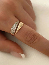 Geometric Diamond Ring - Gold Adjustable Opening Design - Miraelia jewelry&Accessories