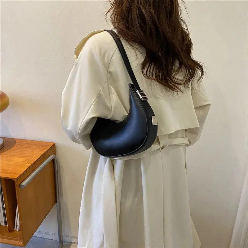 Fashion Luxury Design PU Leather Hobo Shoulder Bag Women Small Clutch - Miraelia jewelry&Accessories