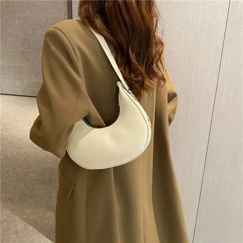 Fashion Luxury Design PU Leather Hobo Shoulder Bag Women Small Clutch - Miraelia jewelry&Accessories
