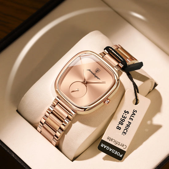 POEDAGAR Luxury Elegant Watch For Woman Waterproof Stainless Steel - Miraelia jewelry&Accessories