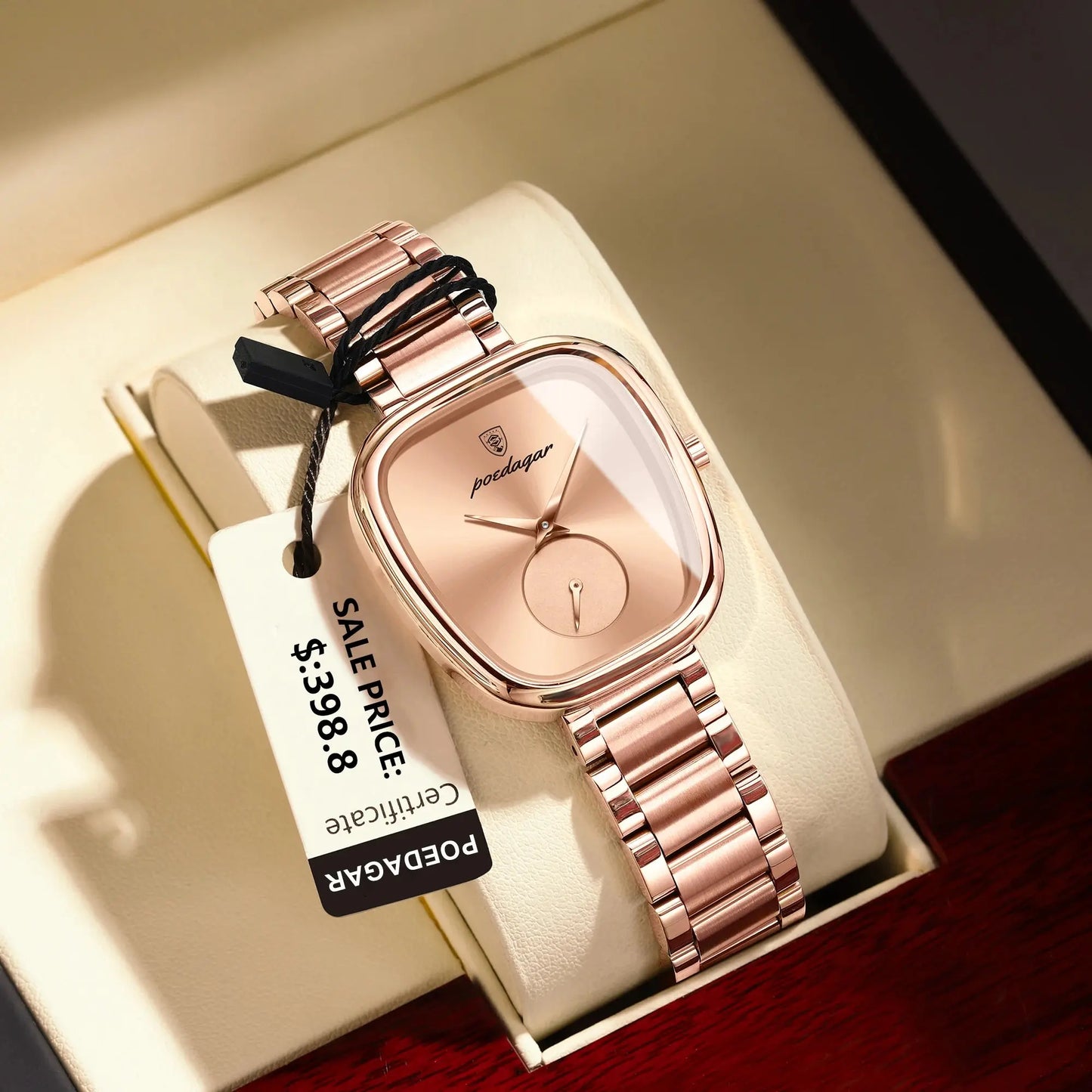POEDAGAR Luxury Elegant Watch For Woman Waterproof Stainless Steel - Miraelia jewelry&Accessories