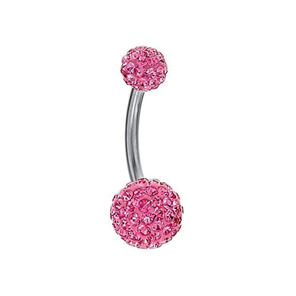 316L Surgical Steel Belly Button Ring - Crystal Piercing Jewelry Miraelia jewelry&Accessories