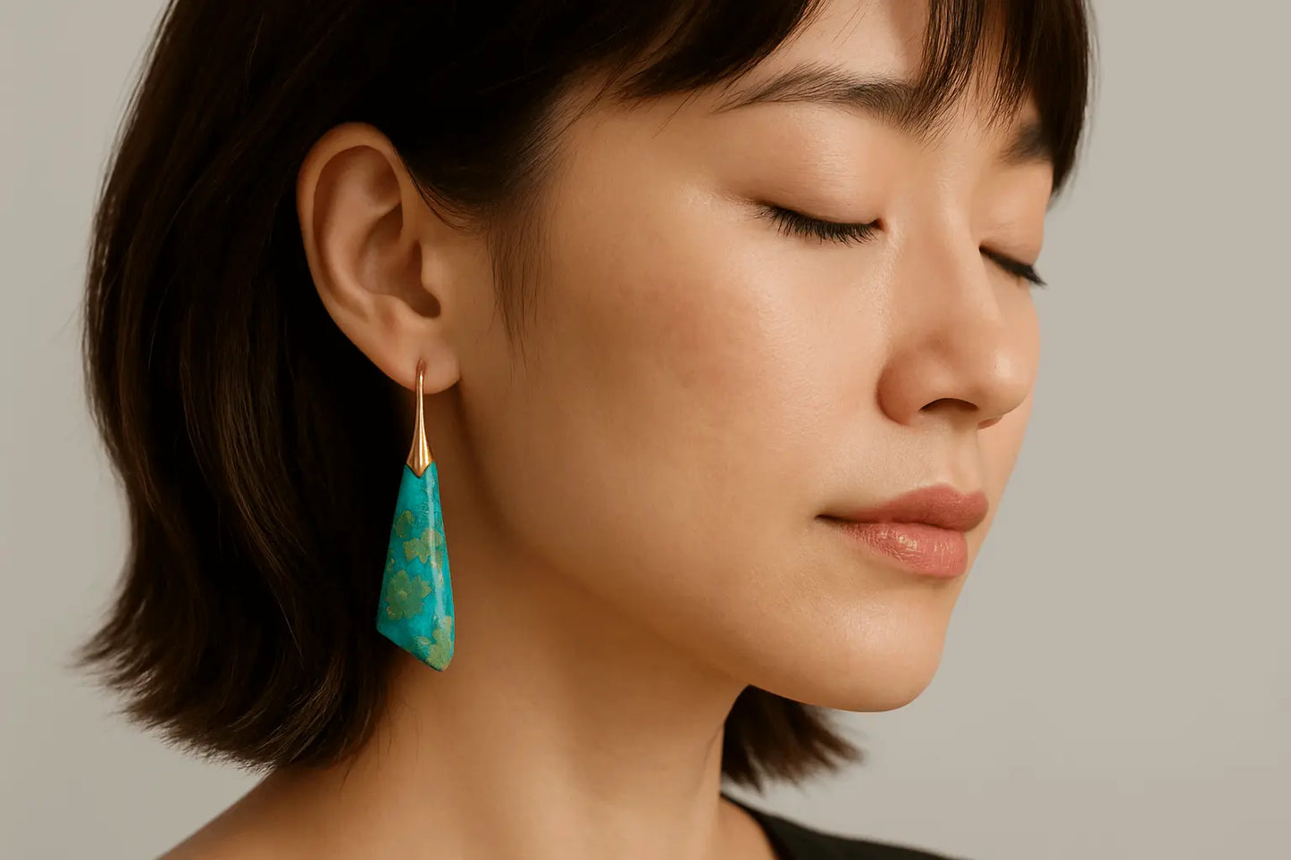 Imperial Jaspers Zia Earrings - Miraelia jewelry&Accessories