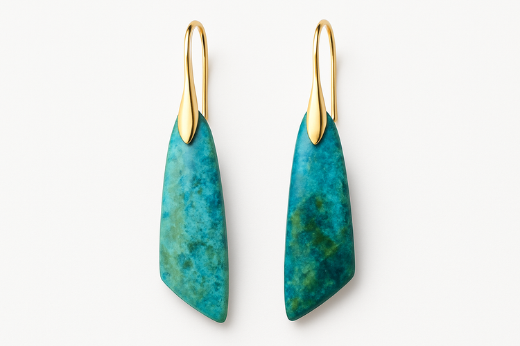 Imperial Jaspers Zia Earrings - Miraelia jewelry&Accessories