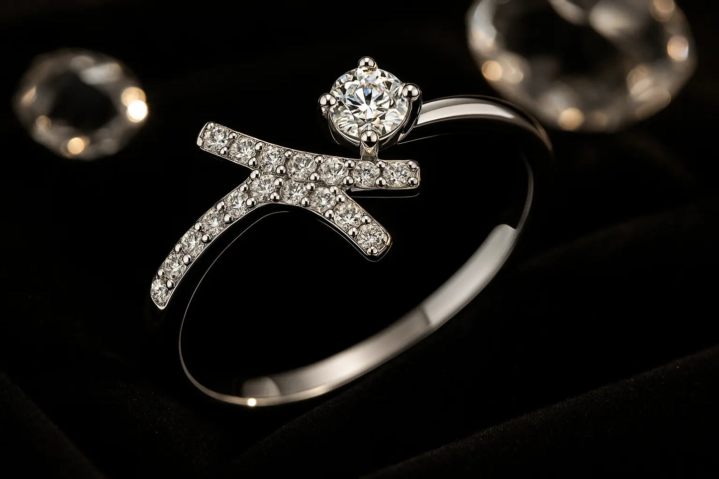 High Polished Stainless Steel Ring - AAA Grade CZ Clear Stone | Miraelia - Miraelia jewelry&Accessories