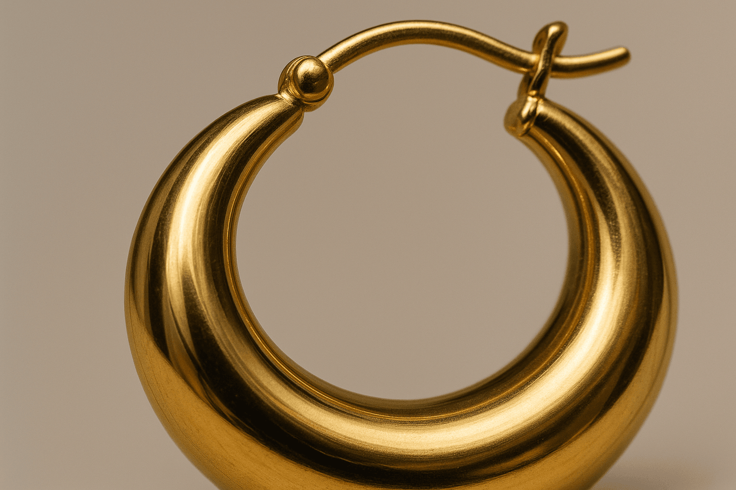 2024 New Style Big Circle Hoop Earrings - Smooth Exquisite Design - Miraelia jewelry&Accessories