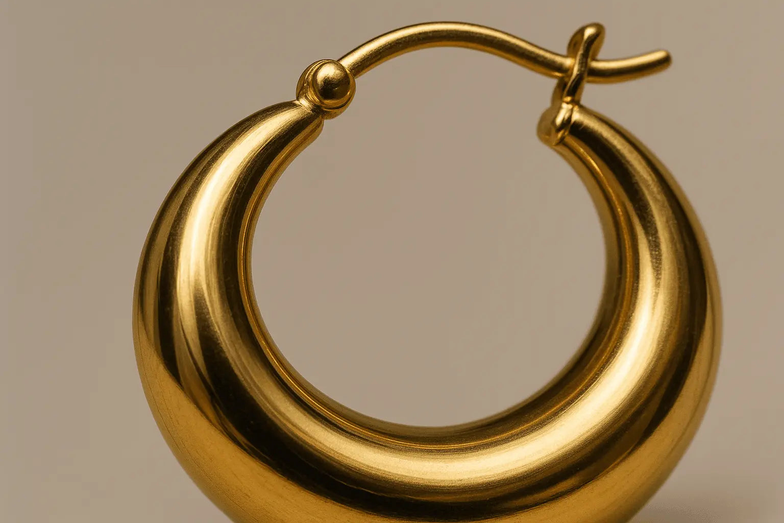 2024 New Style Big Circle Hoop Earrings - Smooth Exquisite Design - Miraelia jewelry&Accessories