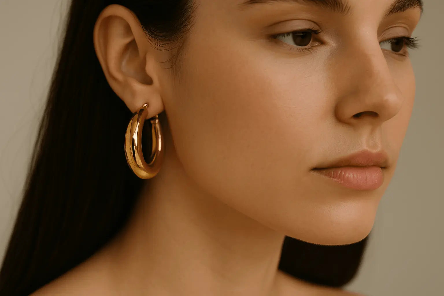 2024 New Style Big Circle Hoop Earrings - Smooth Exquisite Design - Miraelia jewelry&Accessories