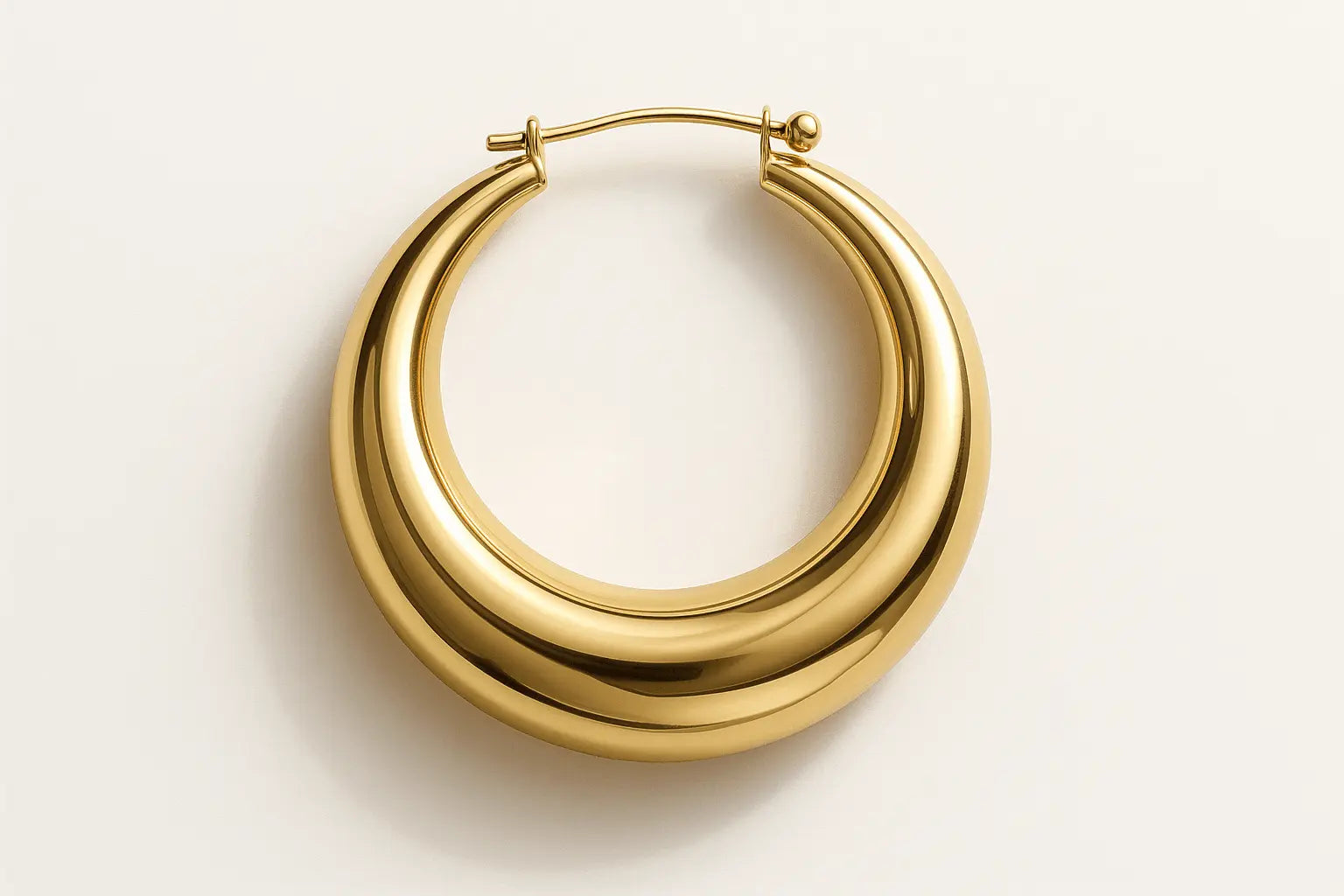 2024 New Style Big Circle Hoop Earrings - Smooth Exquisite Design - Miraelia jewelry&Accessories