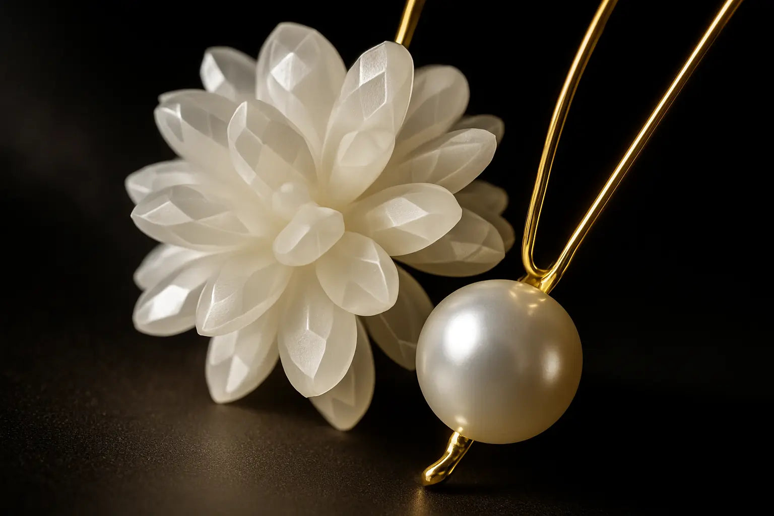 Exaggerated White Flower Drop Earrings Elegant Imitation Pearl Dangle - Miraelia jewelry&Accessories